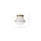 Nuvo Valdora 1-Light Flush Mount 10 in. Natural Brass White Opal Glass 60/7860 - alternate 4